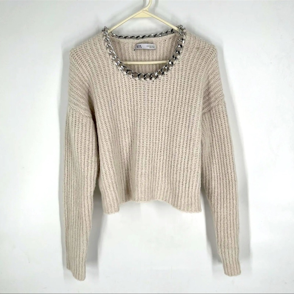 Zara‎ white sweater